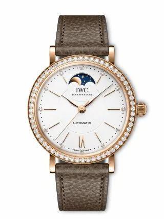 IWC Portofino Automatic Moon Phase 37 Red Gold - Diamond / Silver IW6596-02 (IW659602)